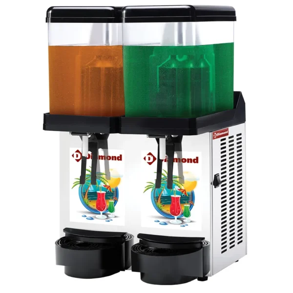 Dispensateur de boissons réfrigérées, 2x 12 Litres