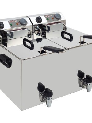 001-WR-EF20-S2-big-1 Friteuse de table électrique 2x 8 litres + robinet de vidange