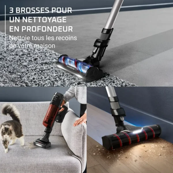 X-Force Flex 13.60, Aspirateur balai sans fil, 150 AW, 60 min, Kit complet animal