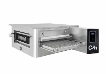 Four convoyeur électrique pizza pain pâtisserie 105 pizzas de Ø 30 cm par heure