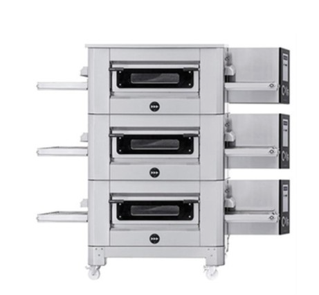Four convoyeur électrique pizza pain pâtisserie 105 pizzas de Ø 30 cm par heure